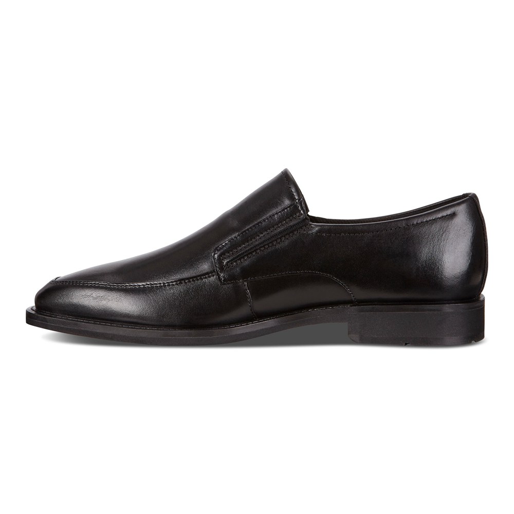 ECCO Mens Slip On Black - Calcan - WUA-942308